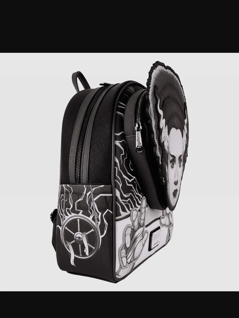 Bride Of Frankenstein Loungefly Backpack Glows In The Dark NWT